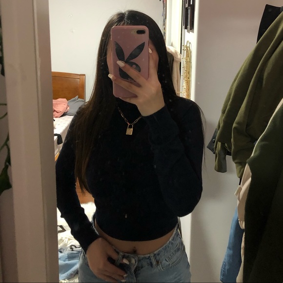 DEEP BLUE ZARA TURTLENECK - Picture 4 of 4